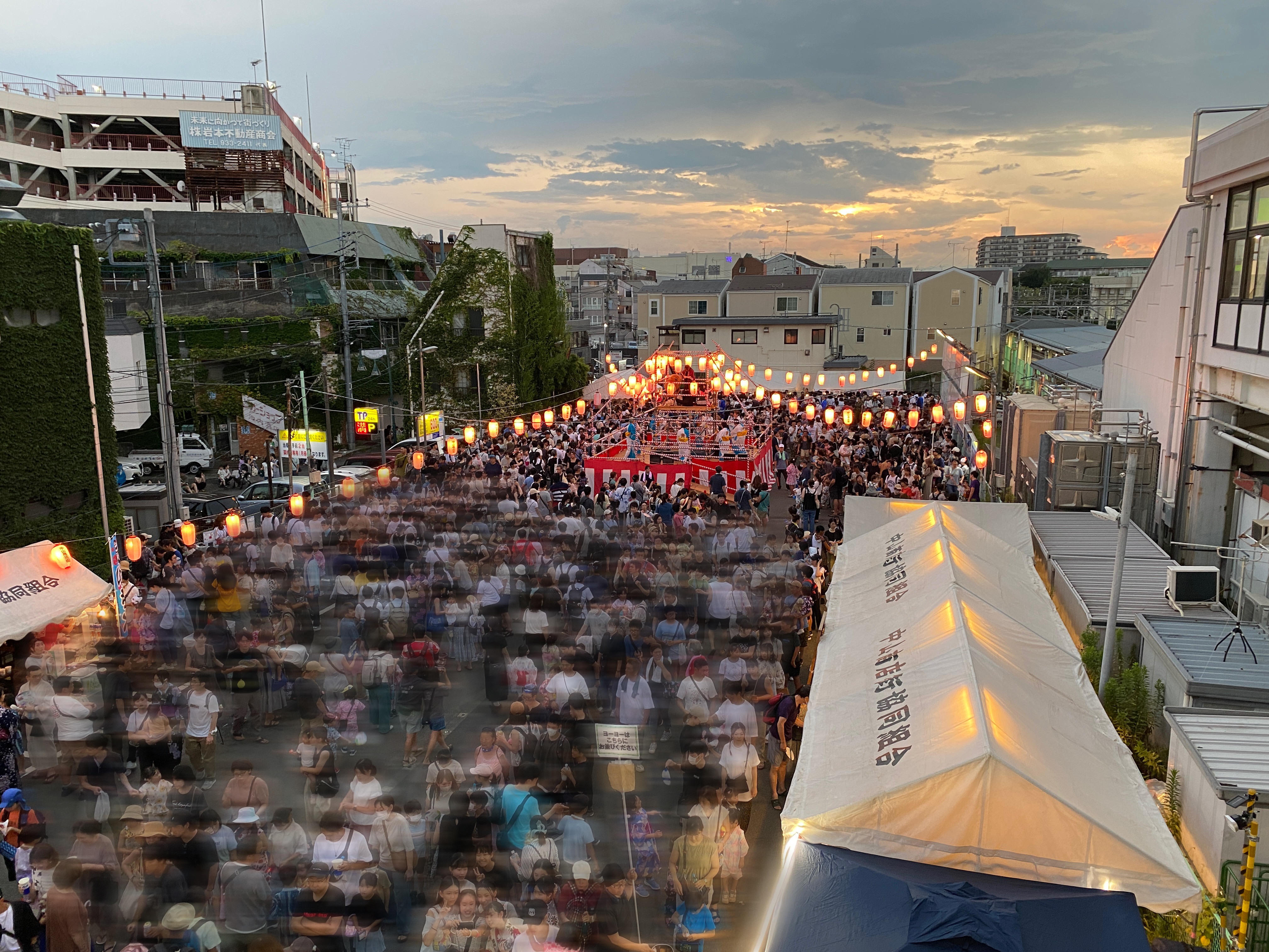 2024年の盆踊り大会のようす